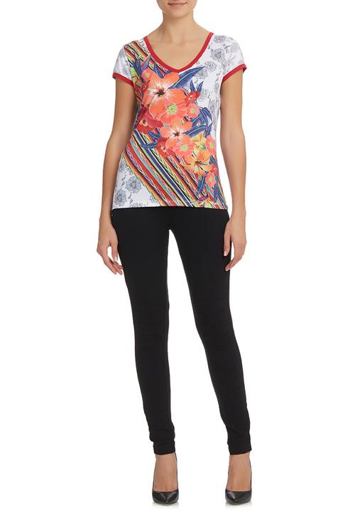Smash - Floral Abstract T-Shirt Multi-colour