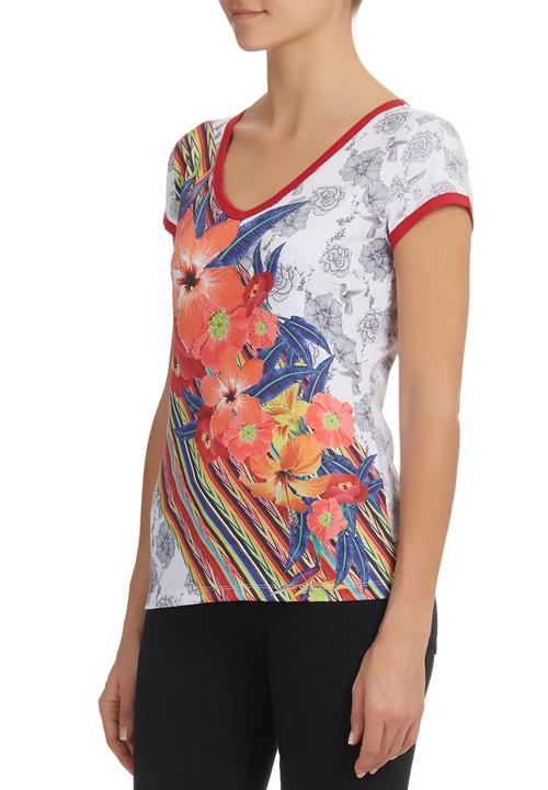 Smash - Floral Abstract T-Shirt Multi-colour