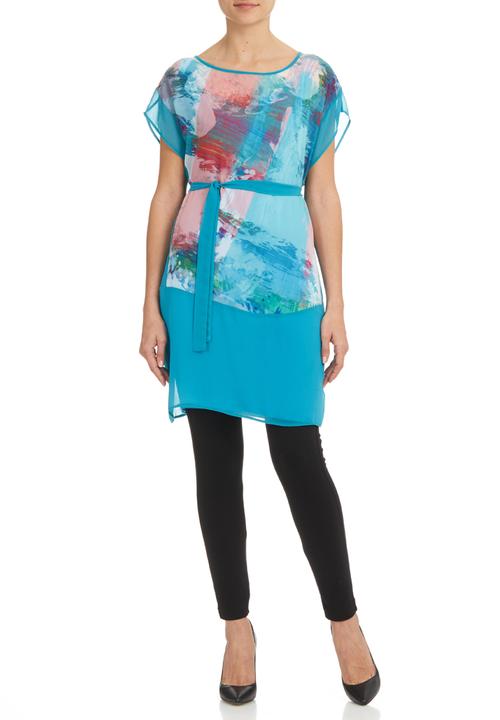 Marique Yssel - Sheer Tunic Dress Turquoise