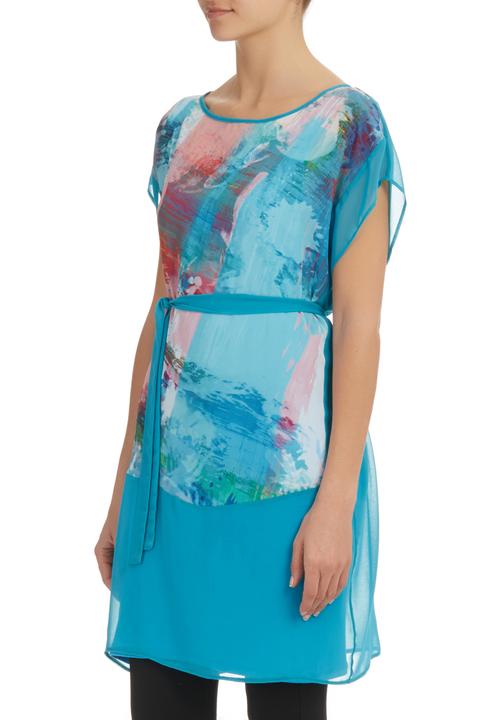 Marique Yssel - Sheer Tunic Dress Turquoise
