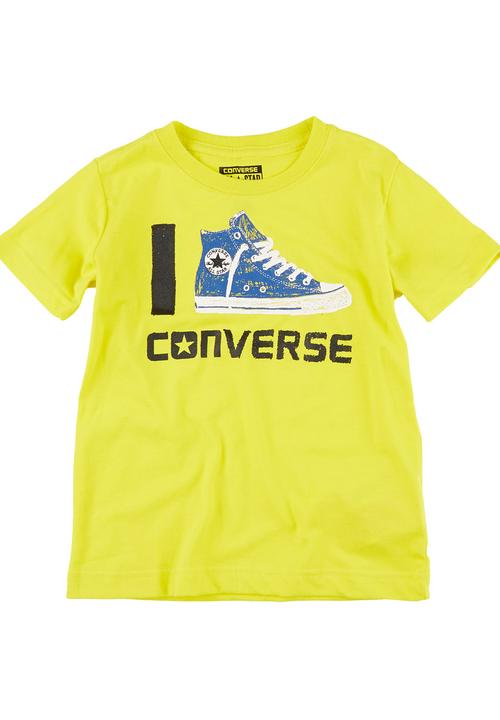 yellow converse t shirt