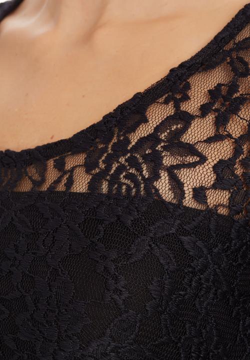edit - Lace Top Black