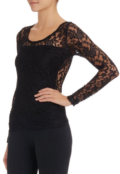 edit - Lace Top Black