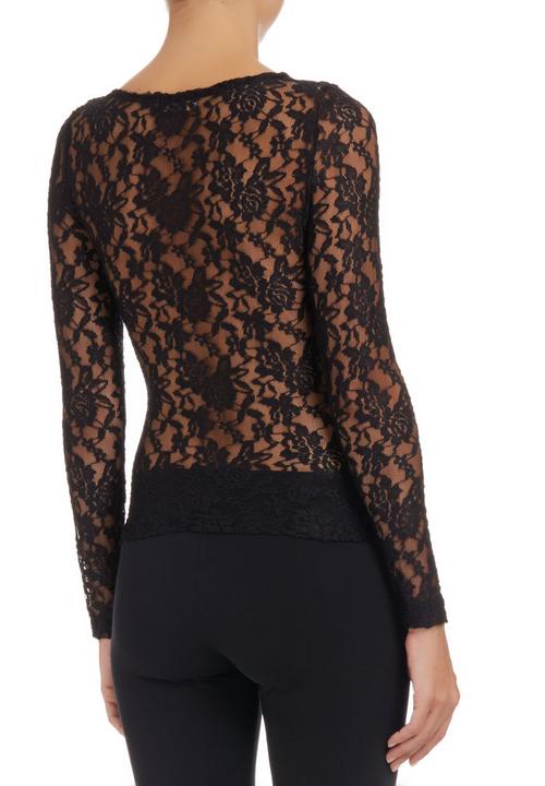 edit - Lace Top Black
