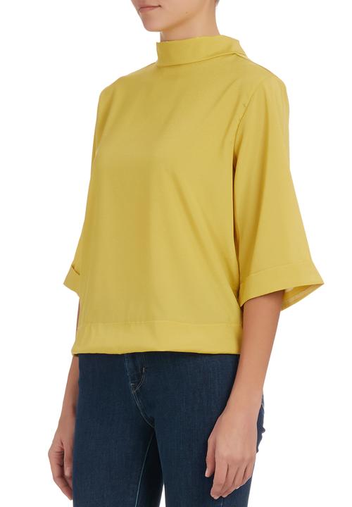 STYLE REPUBLIC - High-neck Top Chartreuse
