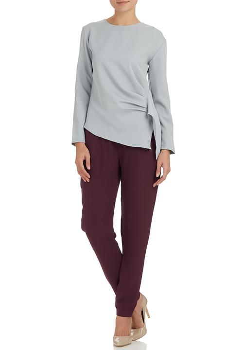 Style republic - AfroDizzy - Structured Blouse Grey Mid Grey