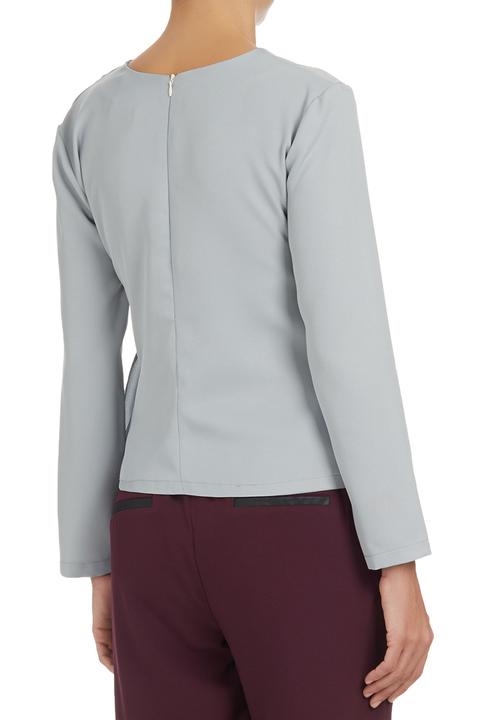 Style republic - AfroDizzy - Structured Blouse Grey Mid Grey