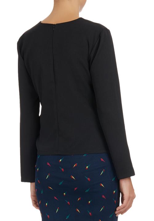 STYLE REPUBLIC - Structured Blouse Black
