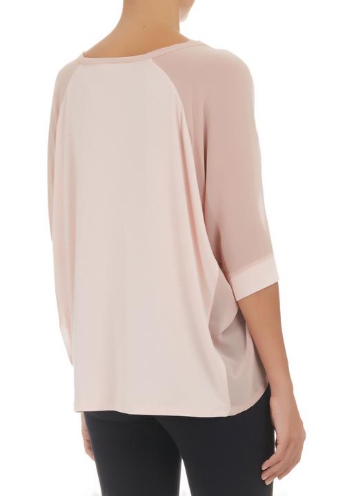 edit - Blush Inset T-shirt Pink Pale Pink