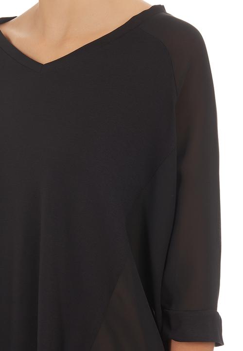 edit - Inset T-shirt Black