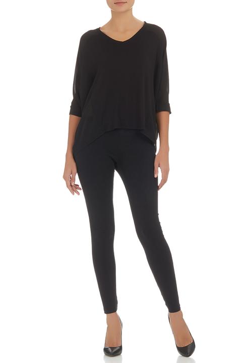 edit - Inset T-shirt Black