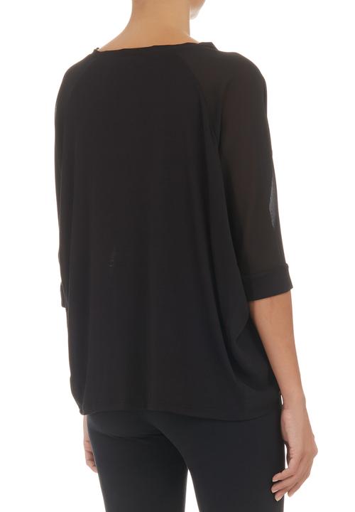 edit - Inset T-shirt Black
