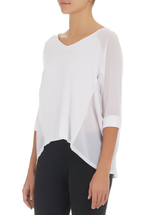edit - Inset T-shirt White