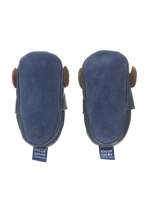 shooshoos - Pull-on Shoes with Owl Motif Navy/Orange
