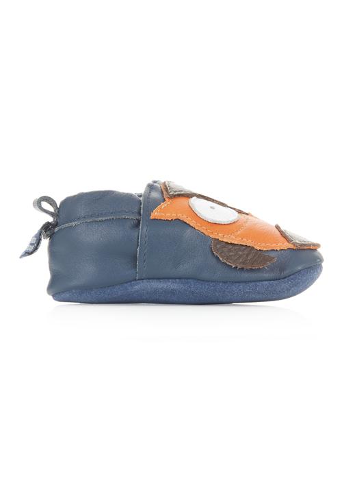 shooshoos - Pull-on Shoes with Owl Motif Navy/Orange