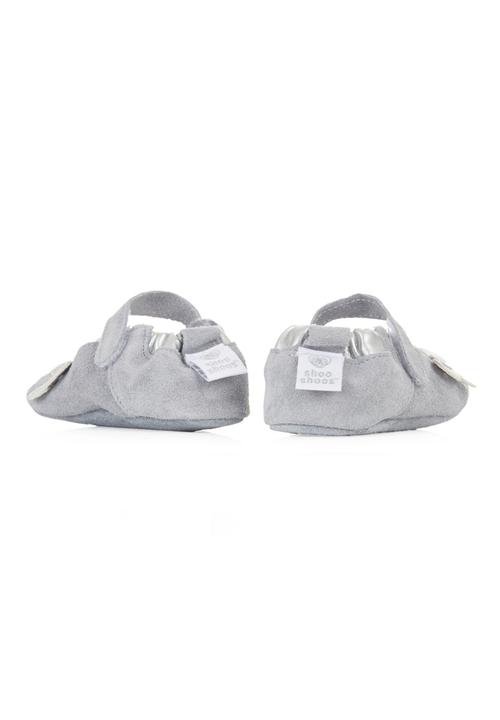 shooshoos - Grey ballet pumps with butterfly Mid Grey