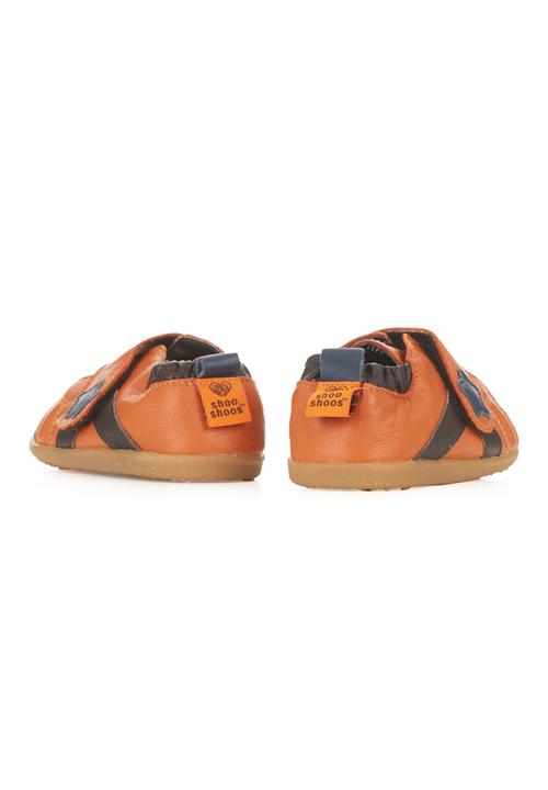 shooshoos - Leather Sneakers Orange/Brown
