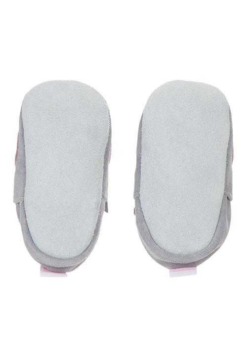 shooshoos - Grey pull on with Owl motif Pale Grey