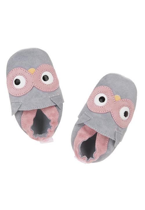 shooshoos - Grey pull on with Owl motif Pale Grey