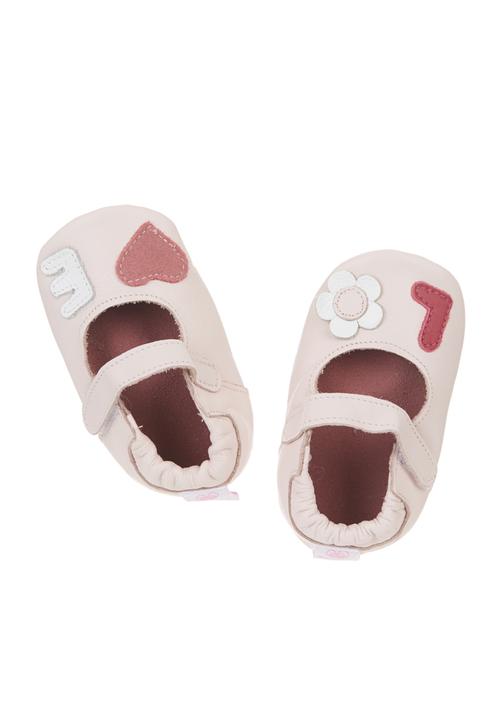 shooshoos - Pink LOVE ballet pump Pale Pink