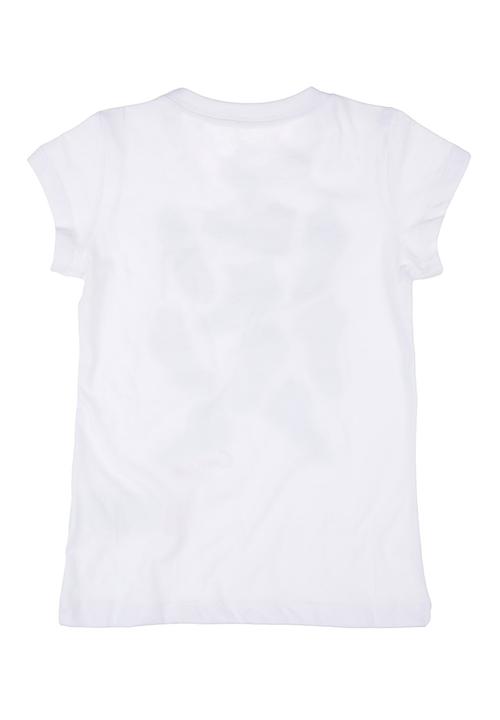 Converse - T-Shirt With Sneaker Print White