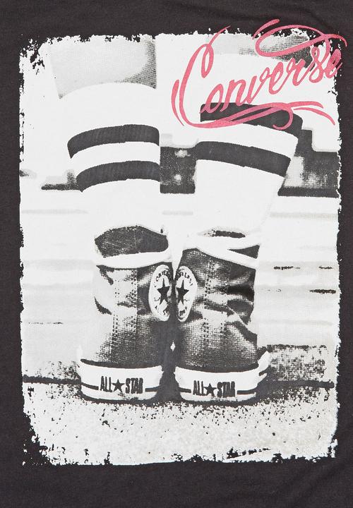 Converse - Vintage Print T-Shirt Black