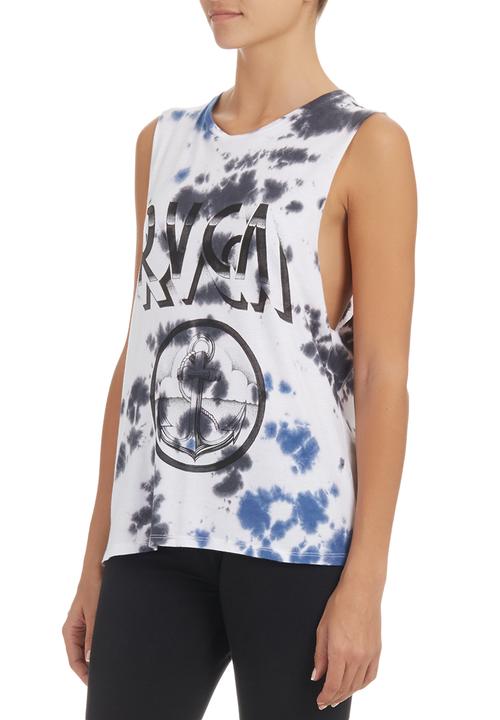RVCA - Tie-dye Anchor T-shirt Multi-colour