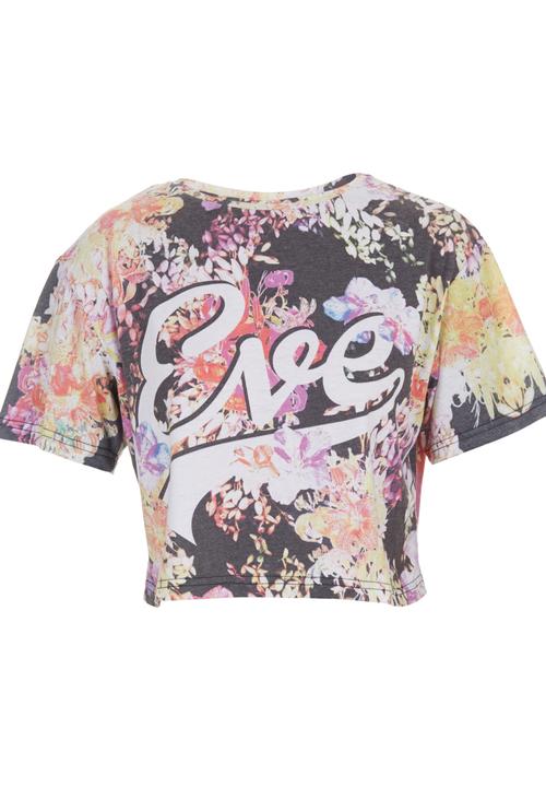 All About Eve - Flower-print Crop Top Multi-colour