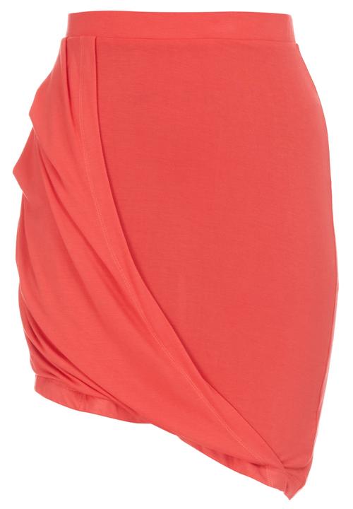 c(inch) - Draped Midi Skirt Coral