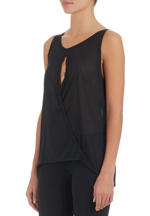 edit - Cross-over Tunic Black