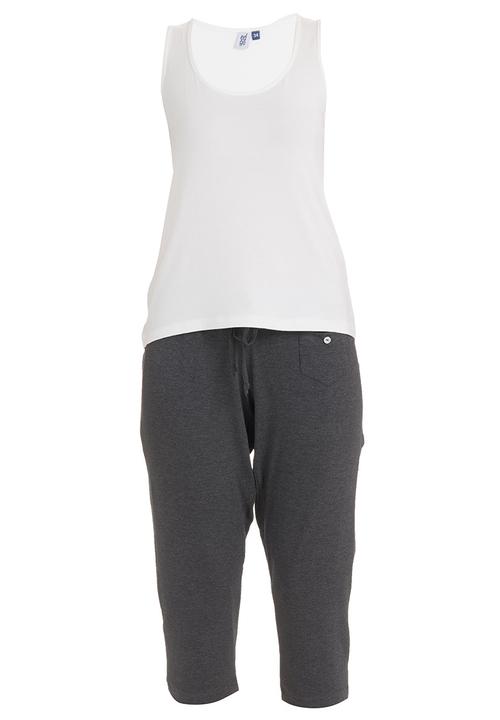 edge - Melange Pyjama Set Dark Grey