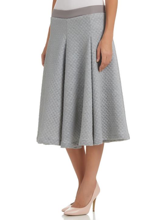 Gert-Johan Coetzee - Flare Skirt with Panels Grey Mid Grey