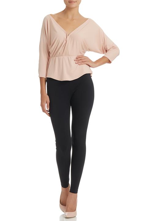 Gert-Johan Coetzee - Cowl-sleeve Wrap Top Pink Mid Pink