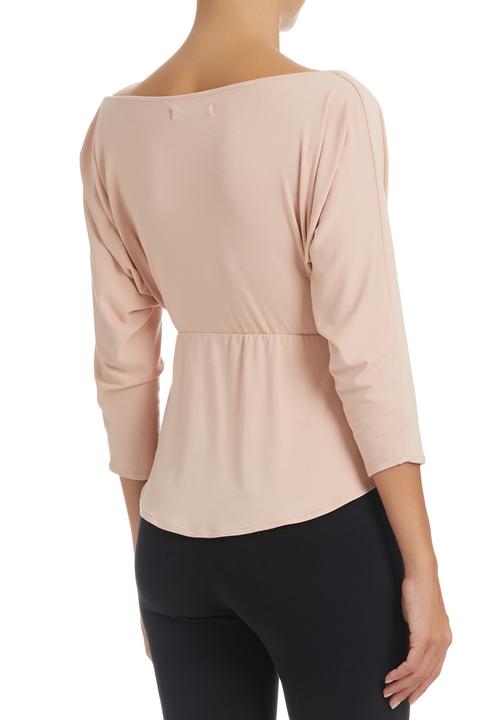Gert-Johan Coetzee - Cowl-sleeve Wrap Top Pink Mid Pink
