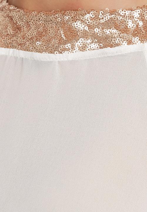 c(inch) - Sequins Blouse Milk