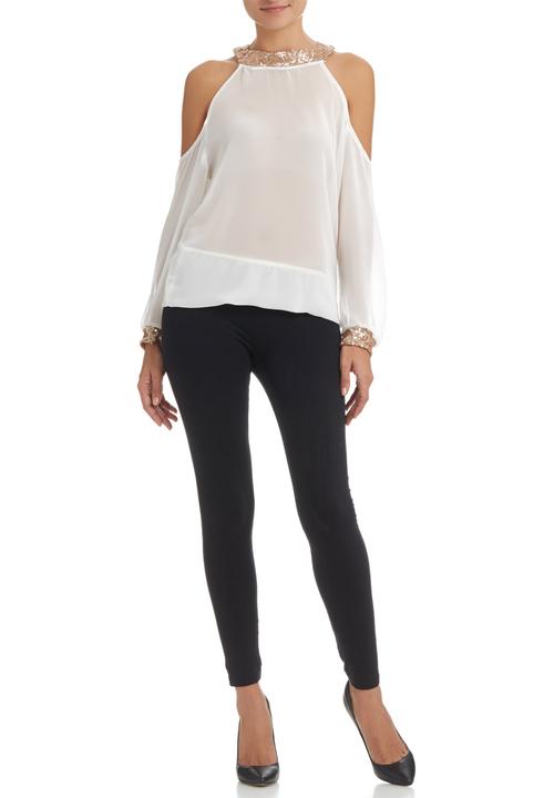 c(inch) - Sequins Blouse Milk