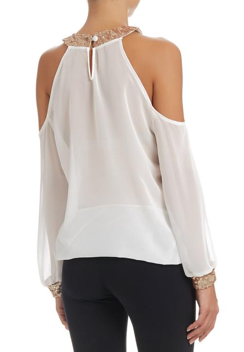 c(inch) - Sequins Blouse Milk
