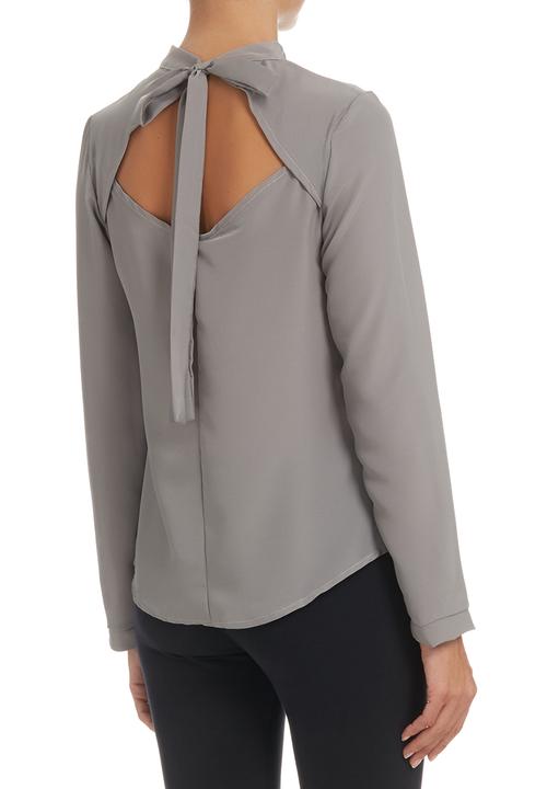 STYLE REPUBLIC - Grey open back blouse Grey