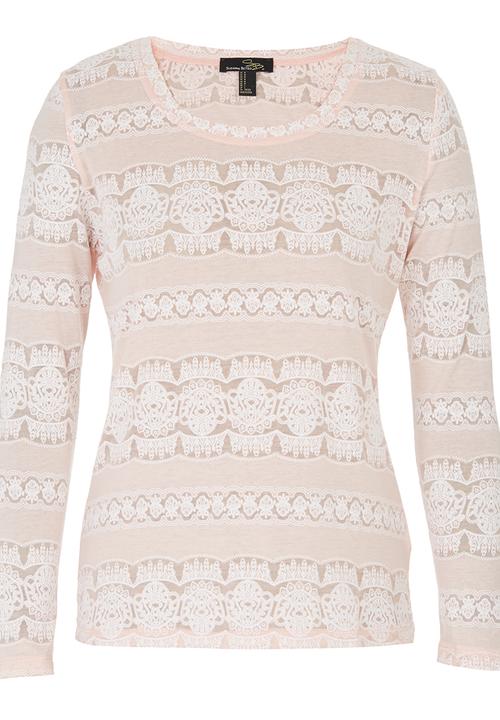 Suzanne Betro - Burnout T-shirt Pink Pale Pink