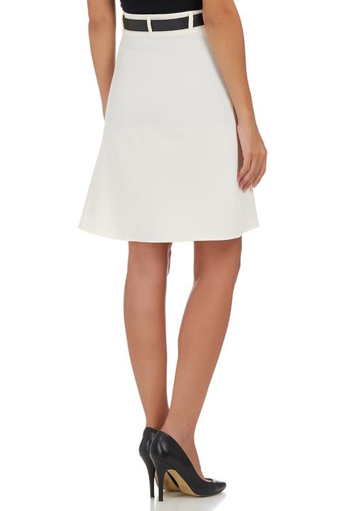 edit - A-line Midi Skirt Ivory