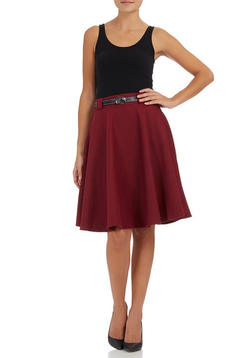 Suzanne Betro - Midi Skirt Red