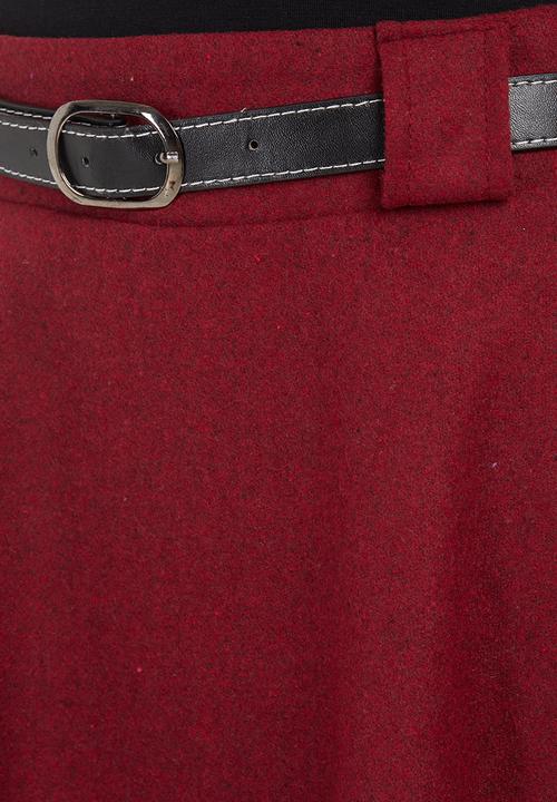 Suzanne Betro - Midi Skirt Red