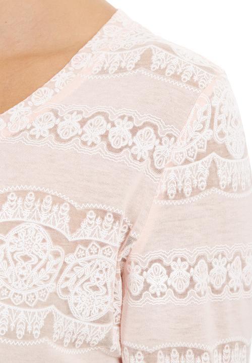 Suzanne Betro - Burnout T-shirt Pink Pale Pink