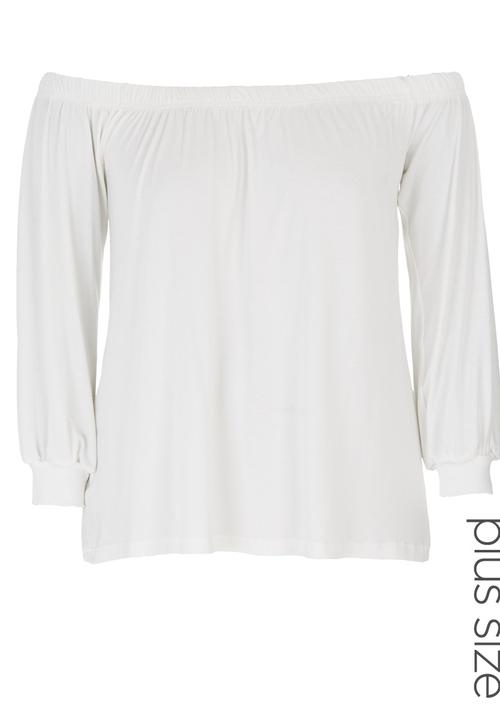 edit - Off the shoulder Blouse Milk