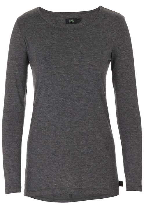 Lithe - Basic Long-sleeve T-shirt Dark Grey  Dark Grey