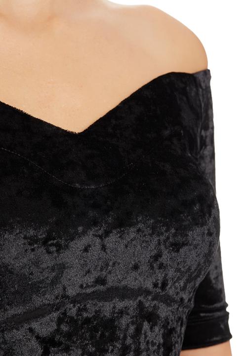 STYLE REPUBLIC - Sweetheart Off-the-shoulder Top Black