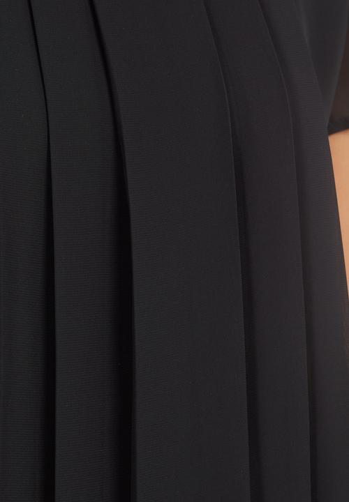 edit - Pleated Blouse Black