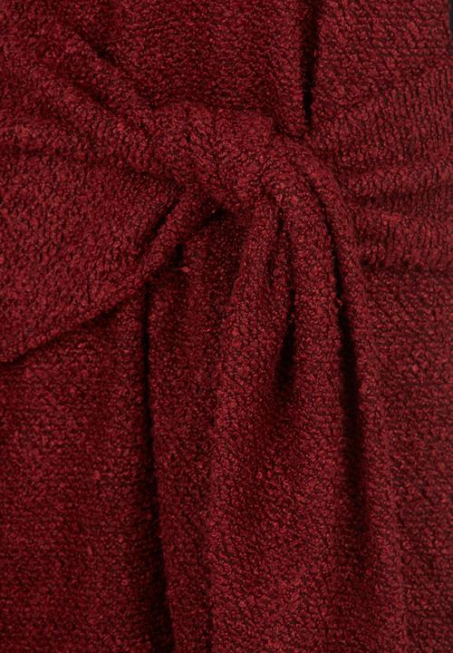 Style Republic - Banggood - Tie Knit Black Dark Red