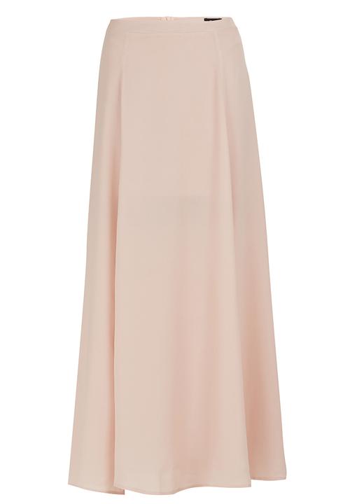 pale pink maxi skirt