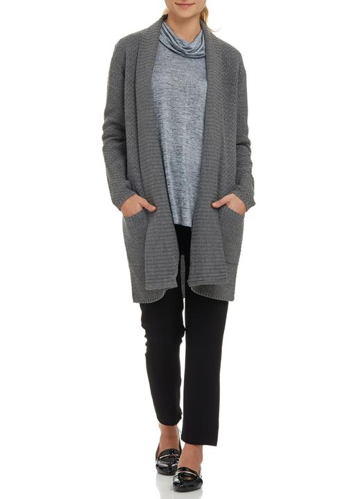 edit - Oversized Cardigan Pale Grey Pale Grey